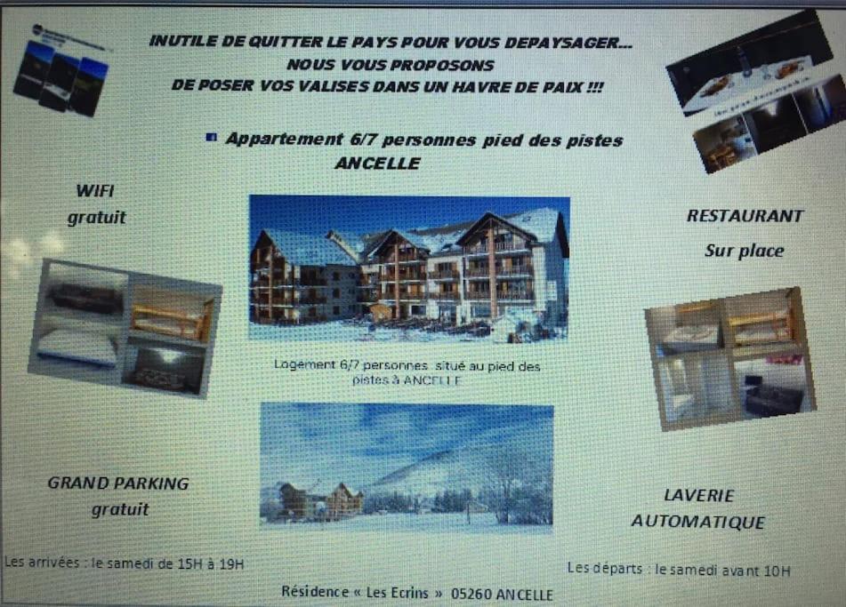 Appart Tres Ensoleille 5-6 Pers Au Pied Des Pistes อองเซลล์ ภายนอก รูปภาพ